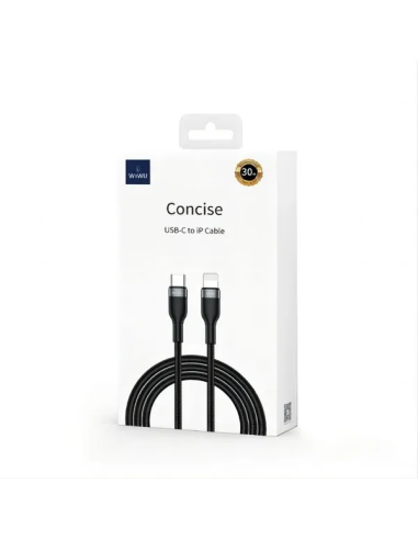 Cable C-L 2M 30W Negro