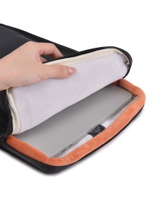 14" Cozy Classic Laptop Sleeve Black 2