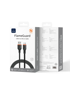 Cable A-M 1.2M FlameGuard Negro