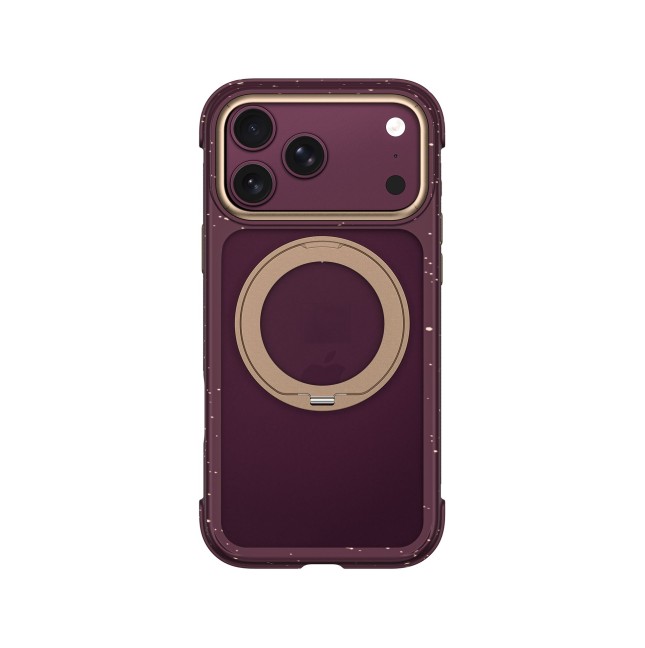 Funda iPhone 18/17 Pro Soporte MagSafe AreoArmor Morado/Oro | WiWU