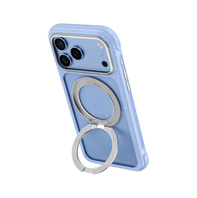 Funda iPhone 18/17 Pro Soporte MagSafe AreoArmor Azul/Gris | WiWU