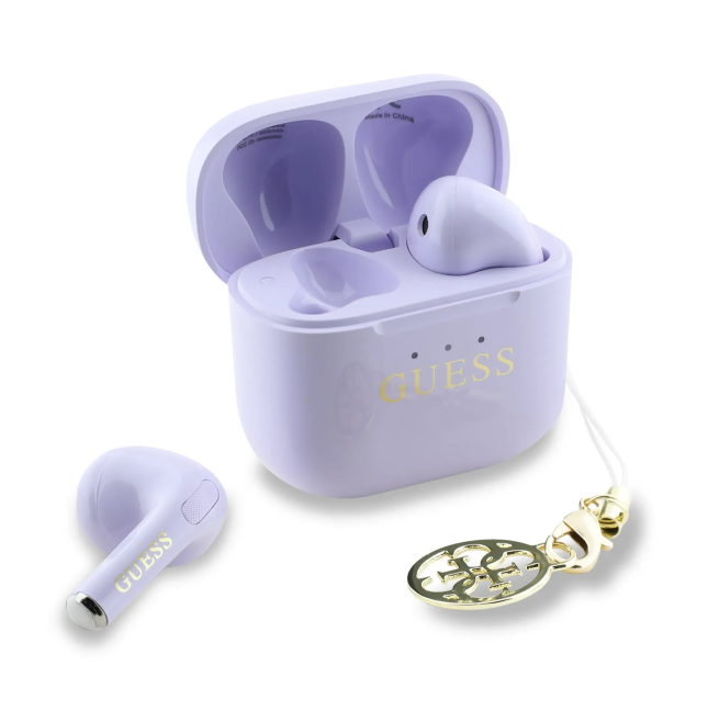 Auriculares TWS Guess con Charm Lila | WiWU Mayorista B2B