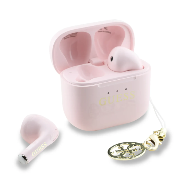 Auriculares TWS Guess con Charm Rosa | WiWU Mayorista B2B