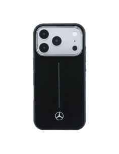 Funda Mercedes-Benz para iPhone 18 Pro Max/17 Pro Max con MagSafe, efecto cuero (Negro) 2