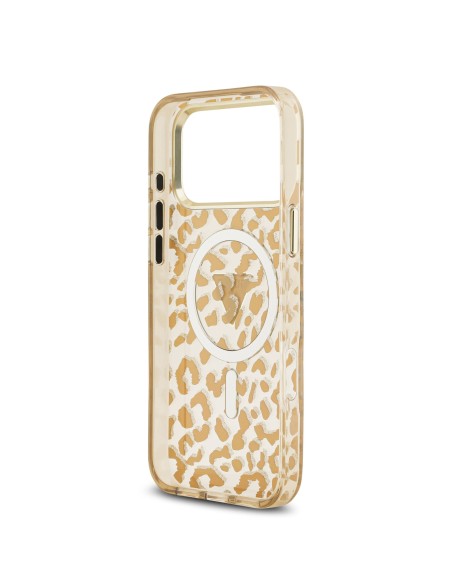 Funda GUESS para iPhone 18 Pro Max/17 Pro Max con MagSafe y estampado de leopardo (Camel)
