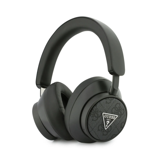Cascos Bluetooth GUESS con logotipo triangular (Negro)