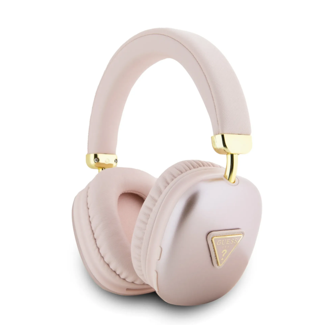 Cascos Bluetooth GUESS ENC y logotipo triangular (Rosa)