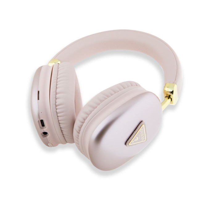 Cascos Bluetooth GUESS ENC y logotipo triangular (Rosa)