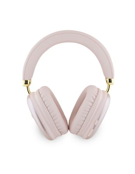 Cascos Bluetooth GUESS ENC y logotipo triangular (Rosa)
