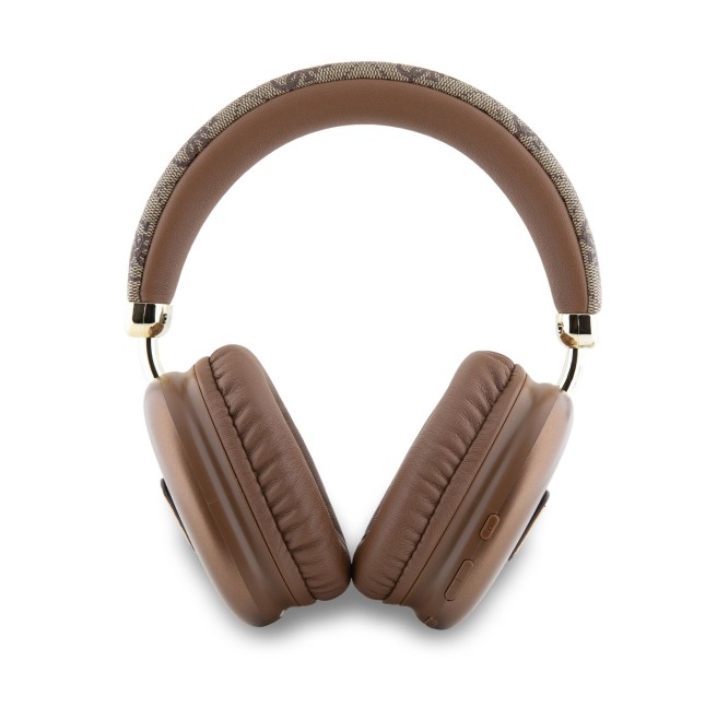 Cascos Bluetooth GUESS ENC y logotipo triangular (Marrón)