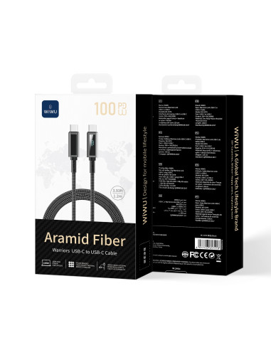 Cable Serie Aramid Tipo-C a Tipo-C