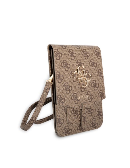Bandolera GUESS con logotipo 4G (Marrón)