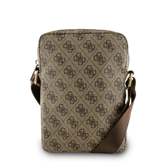 Bandolera GUESS para Tablet de 10” con logotipo triangular (Marrón)