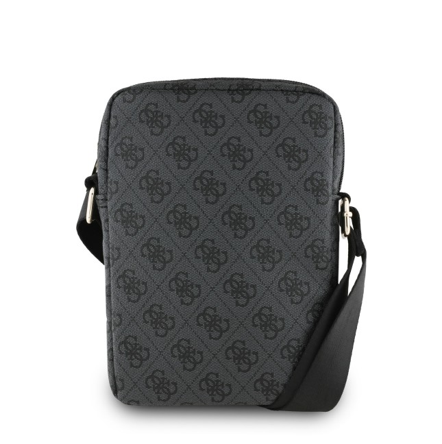 GUESS Crossbody Bag for 10” Tablet with Triangular Logo (Black)