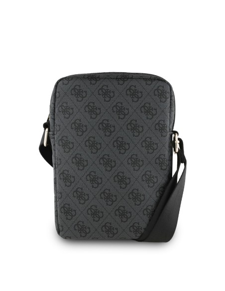 GUESS Crossbody Bag for 8” Tablet with Triangular Logo (Black)