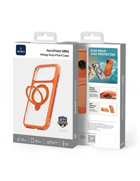 Funda iPhone 17/18 Pro Max AeroShield Pro Naranja | WiWU
