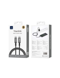 Cable Serie Titanlink Tipo-C a Tipo-C 60W 1M