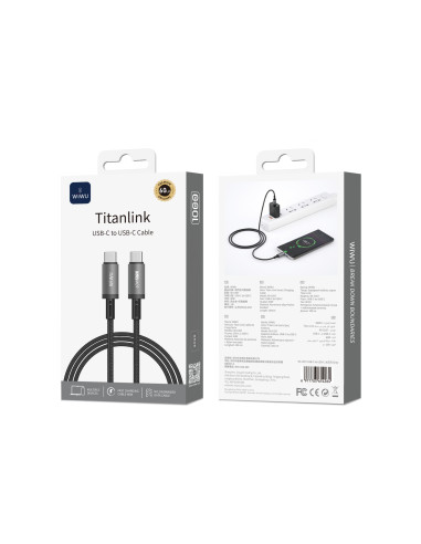 Cable USB-C a USB-C 60W Titanlink (1 m)