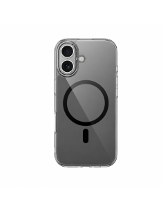 Funda iPhone 17 MagSafe Transparente Borde Negro iShield Pro | WiWU 2