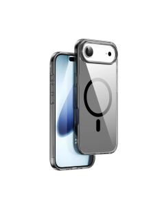 Funda iPhone 17 Air MagSafe Transparente Borde Negro iShield Pro | WiWU