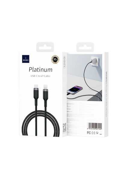 30W USB C-L Platinum Series Cable 1.2 Meters