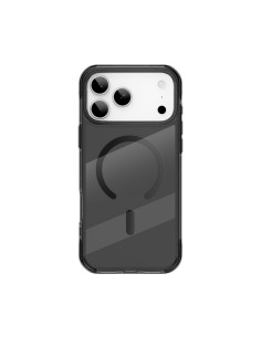 Funda iPhone 17/18 Pro Max MagSafe Transparente Negro Titanium | WiWU 2