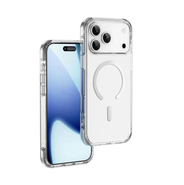 Funda iPhone 17/18 Pro MagSafe Titanium Pro Antiamarilleo | WiWU