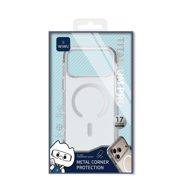 Funda iPhone 17/18 Pro MagSafe Titanium Pro Antiamarilleo | WiWU