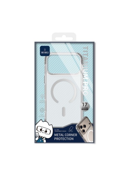 Funda iPhone 17/18 Pro MagSafe Titanium Pro Antiamarilleo | WiWU