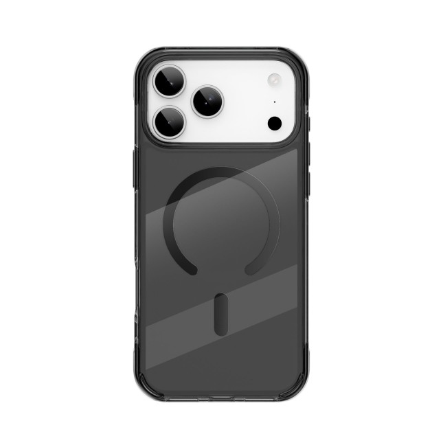 Funda iPhone 17/18 Pro MagSafe Transparente Negro Titanium | WiWU