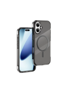 Funda iPhone 17 MagSafe Transparente Negro Titanium Pro | WiWU