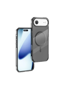 Funda iPhone 17 Air MagSafe Transparente Negro Titanium Pro | WiWU