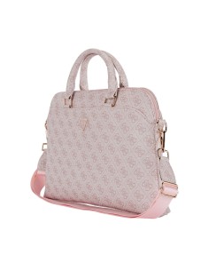 Maletín GUESS con logotipo triangular (Rosa) 2