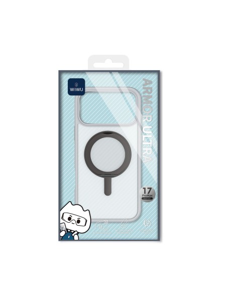Funda iPhone 17/18 Pro Max Soporte MagSafe Armor Ultra Blanco | WiWU