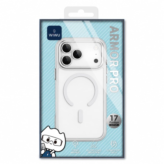 Funda iPhone 17/18 Pro MagSafe Armor Pro Blanco Mate | WiWU