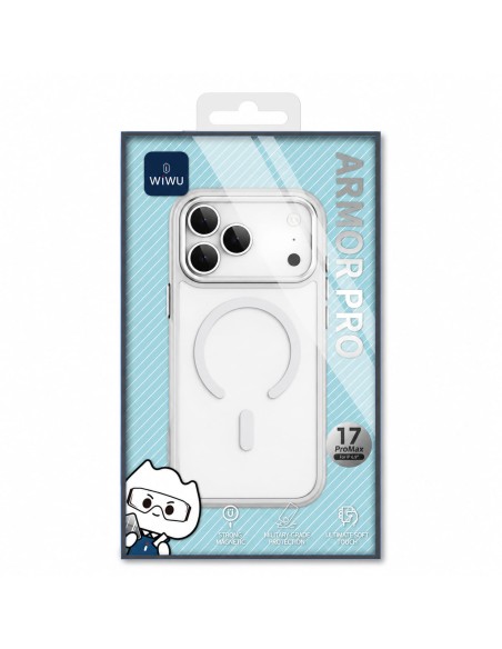 Funda iPhone 17/18 Pro MagSafe Armor Pro Blanco Mate | WiWU