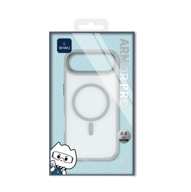Funda iPhone 17 Air MagSafe Mate Armor Gris Mate | WiWU