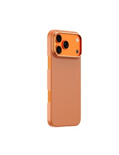 Funda iPhone 17/18 Pro Fibra Aramida MagSafe Naranja | WiWU 2