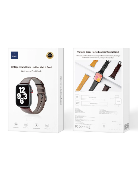 42/44/45/49mm Café Correa de Cuero iWatch