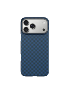 Funda iPhone 17/18 Pro Max Fibra Aramida MagSafe Azul | WiWU