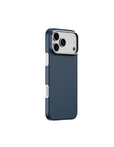 Funda iPhone 17/18 Pro Fibra Aramida MagSafe Azul | WiWU 2