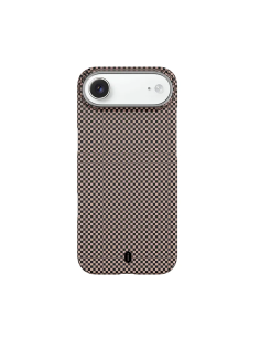 Funda iPhone 17 Air Fibra Aramida MagSafe Aramid Marrón | WiWU