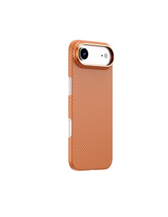 Funda iPhone 17 Air Fibra Aramida MagSafe Aramid Naranja | WiWU 2
