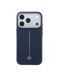 Mercedes-Benz case for iPhone 17 Pro Max with Magsafe, Leather Effect (Navy Blue) 2
