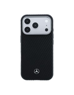 Funda Mercedes-Benz para iPhone 17 Pro/18 Pro con Magsafe y textura trenzada (Negro) 2