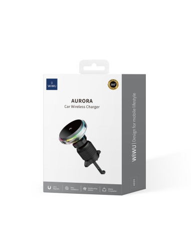 Aurora Qi2 Wireless Car Charger Holder Black