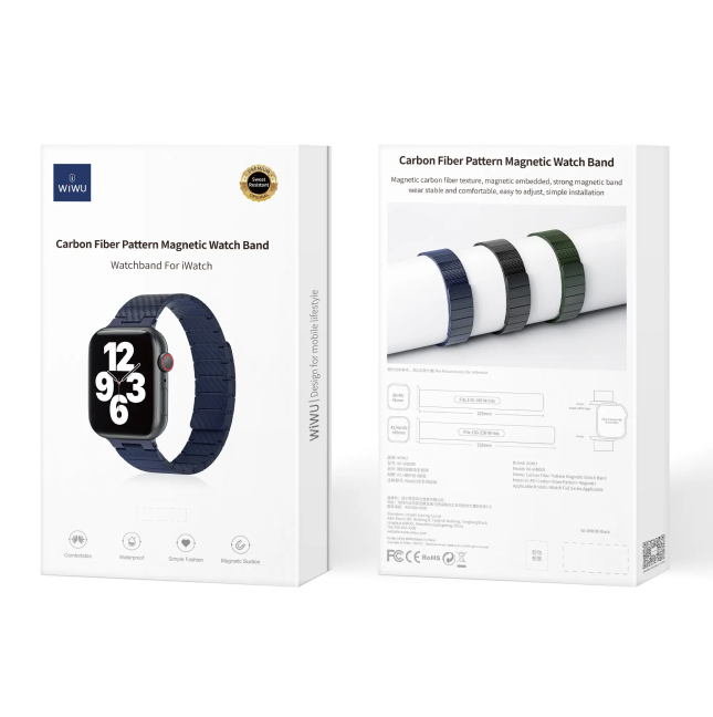 42/44/45/49mm Correa Azul Carbono iWatch