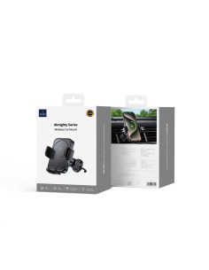 Cargador Inalámbrico para Coche Qi2.0, Negro