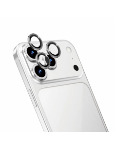 Protector Lente Titanio 3D para iPhone 17 Pro (Gris) (3 lentes/paquete)