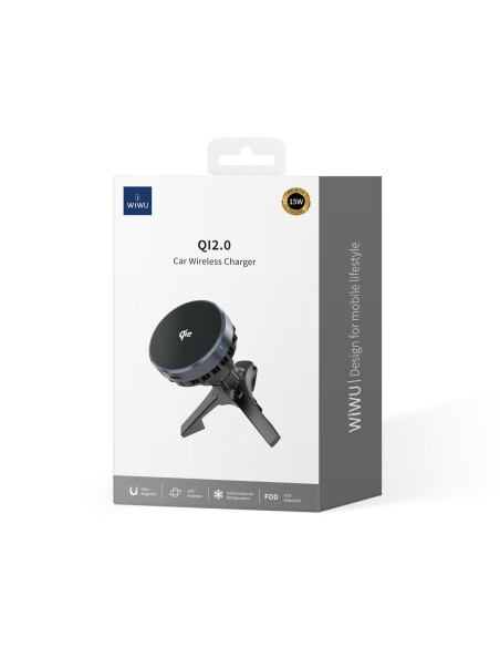 Cargador Inalámbrico para Coche Qi2.0